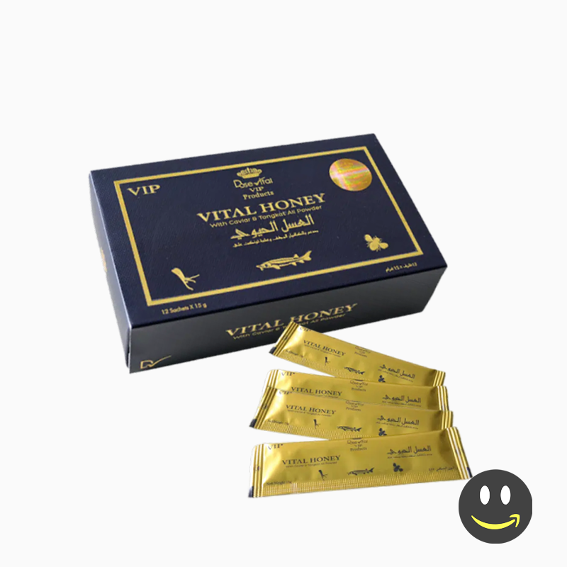 العسل الحيوي الماليزي الأصلي بالكافيار 12 ظرف Vital Honey VIP