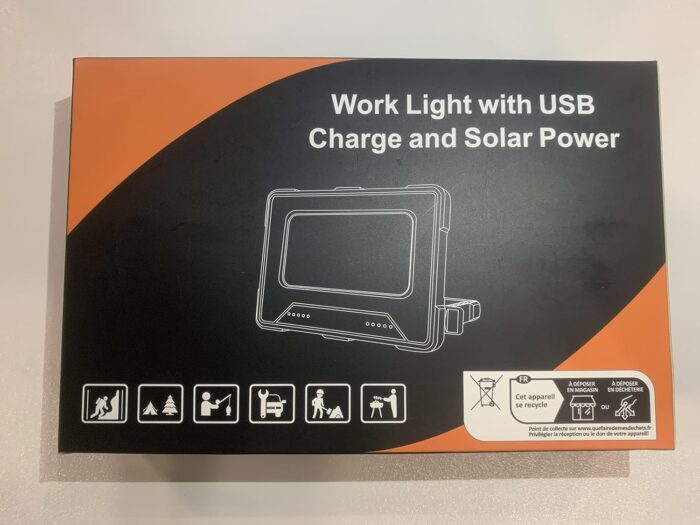 ميكي مصباح عمل قابل لاعادة الشحن 80 واط 3000 لومن محمول للتخييم 10000mAh مصباح LED قابل للطي والتعديل لانقطاع الطاقة في حالات الطوارئ واصلاح السيارات والمشي لمسافات طويلة وركوب...