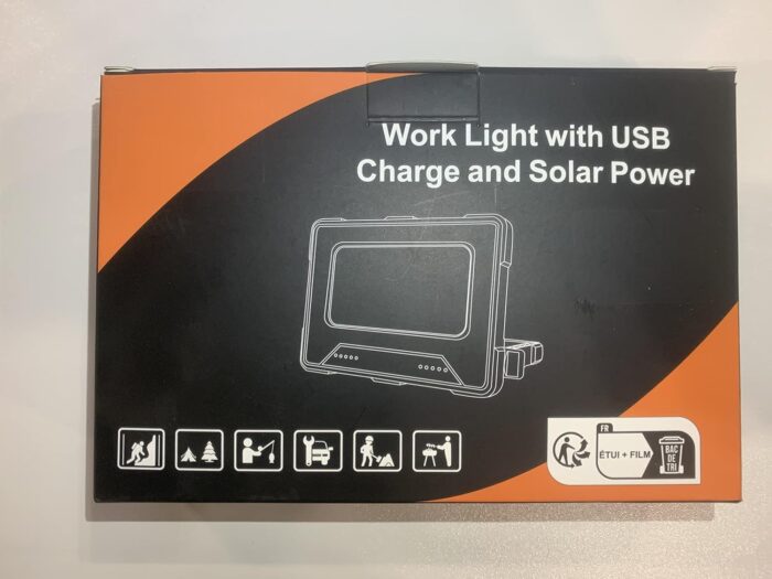 ميكي مصباح عمل قابل لاعادة الشحن 80 واط 3000 لومن محمول للتخييم 10000mAh مصباح LED قابل للطي والتعديل لانقطاع الطاقة في حالات الطوارئ واصلاح السيارات والمشي لمسافات طويلة وركوب...