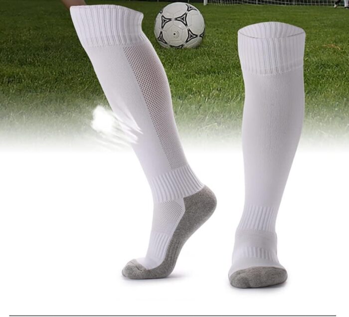 Arabest Men's Sport Soccer Socks, Anti Slip Non Slip Grip Pads for Football Basketball Sports Grip Socks, 2 Pair - One Size