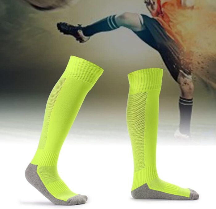 Arabest Men's Sport Soccer Socks, Anti Slip Non Slip Grip Pads for Football Basketball Sports Grip Socks, 2 Pair - One Size