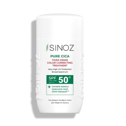 السائل الواقي من الشمس الفوري المعادل - فلتر معدني Spf50+ عبوة 50 مل من Sinoz