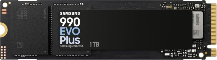 وسيط تخزين ذو حالة ثابتة SSD 990 برو من سامسونج بسعة 1 تيرا ومنفذ PCIe 4.0 (حتى 7450 MB/الثانية) وذاكرة مستديمة M.2 (2280) (MZ-V9P1T0BW)، pc_card